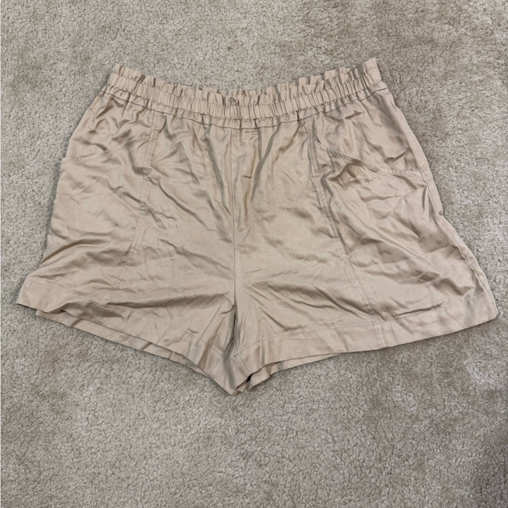 Beige Cargo Shorts